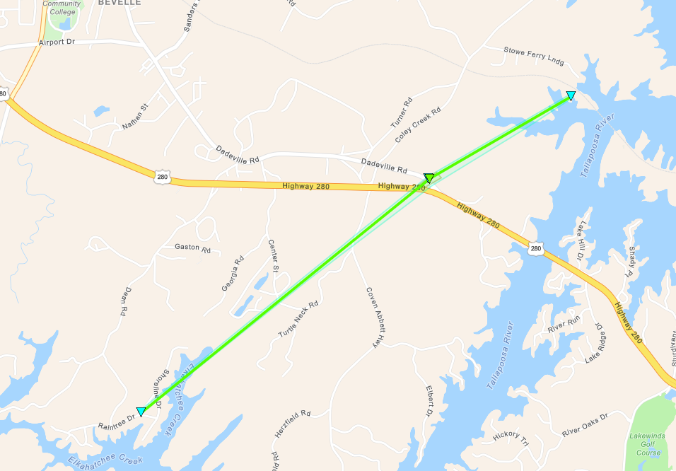 Tornado Track Map