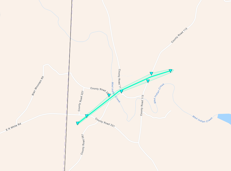 Tornado Track Map