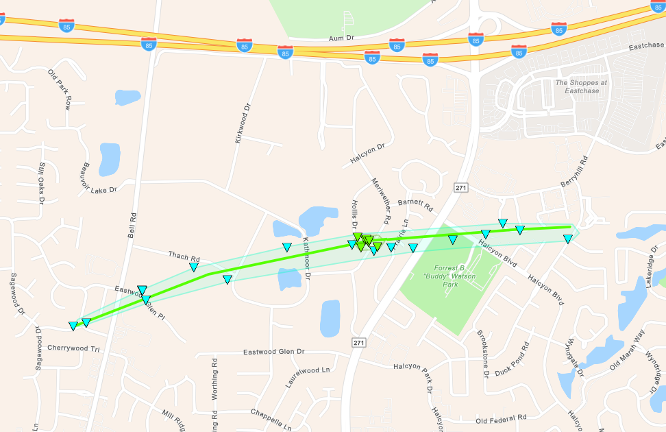 Tornado Track Map