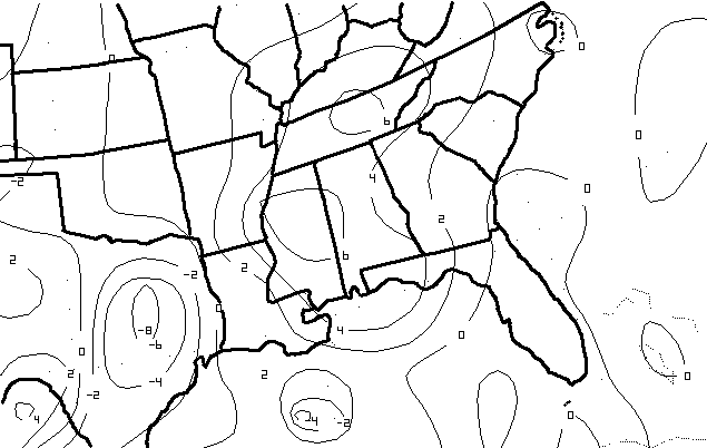 Quasi-geostrophic frontogenesis at 700mb at 0000 UTC 13 March 1993.