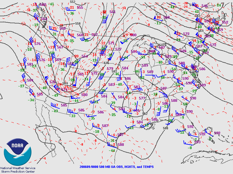 500 MB 00 UTC 06/09/2020