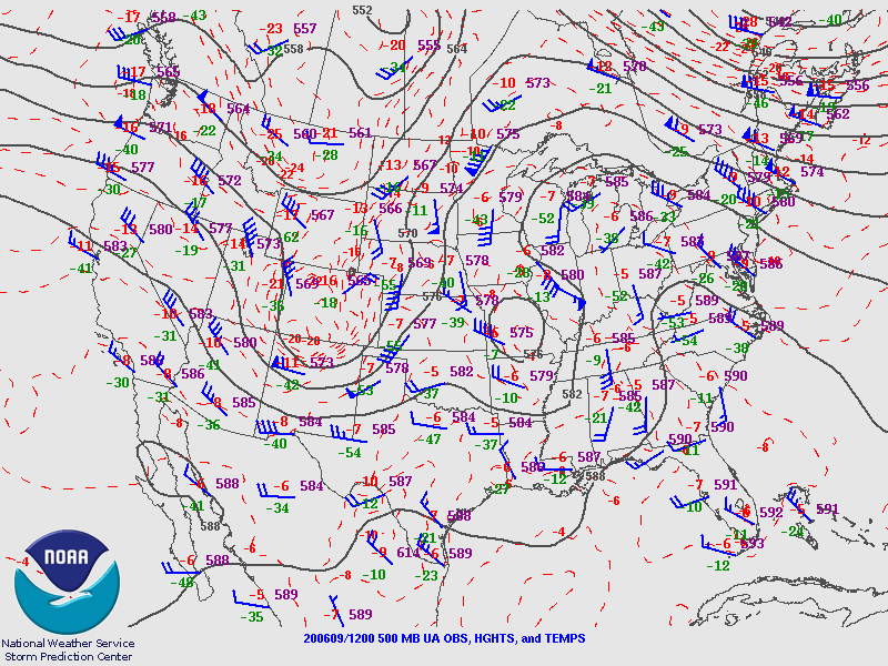500 MB Analysis 12 UTC 06/09/2020