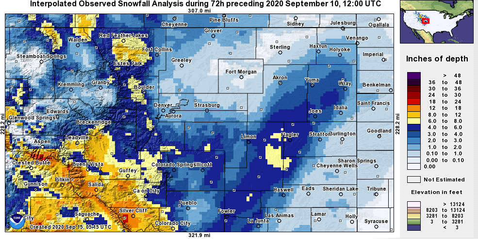 Snowfall Total Map