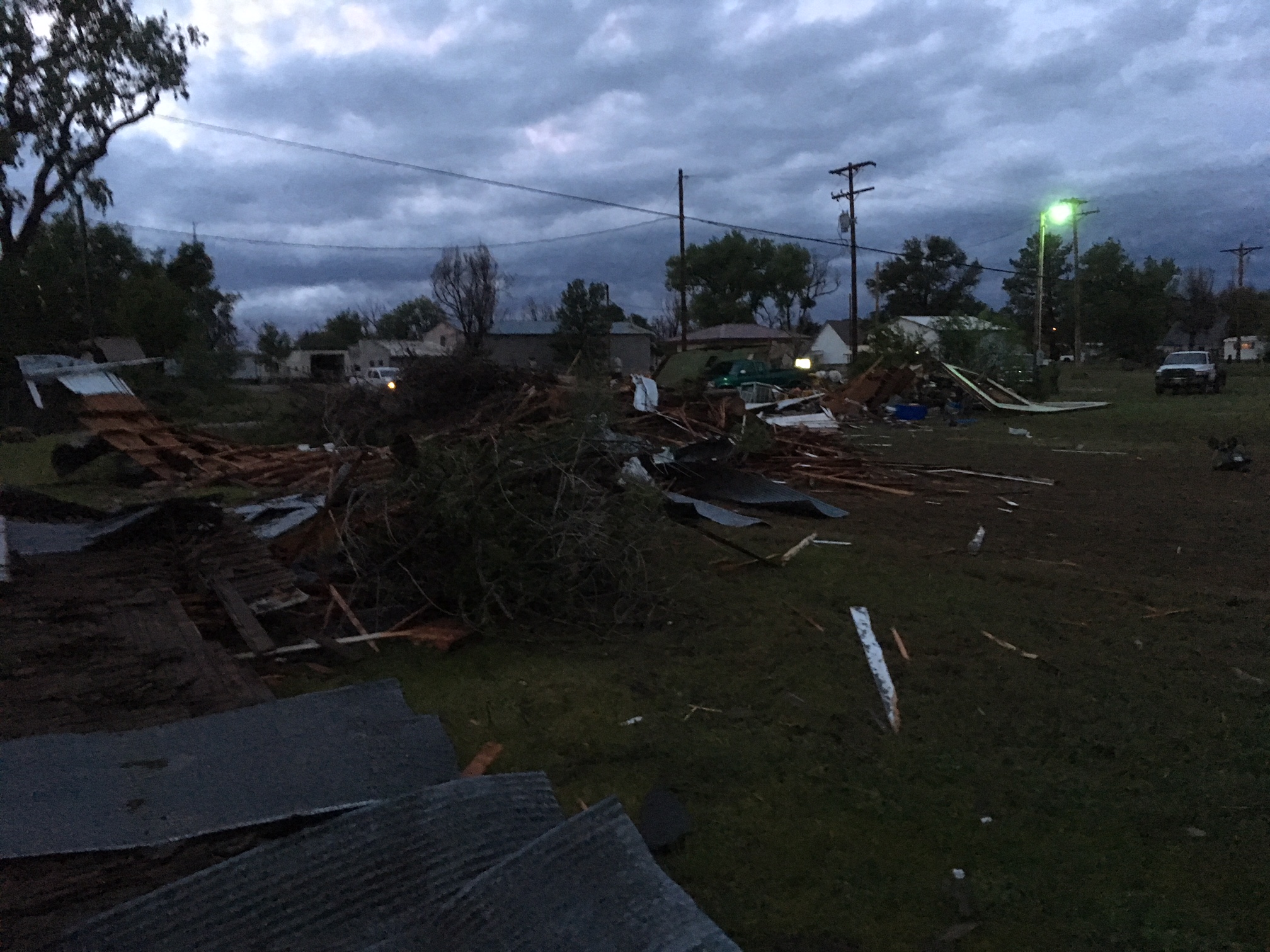 Damage in Cope from a microburst