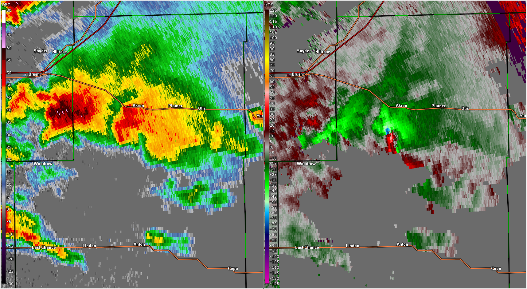 Radar Image from Washington County