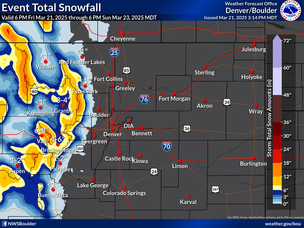 Probablistic Snow Forecasts for Colorado