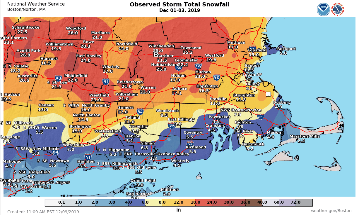 Image of Stotm Total Snowfall