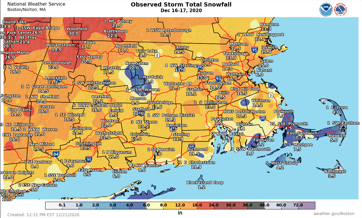 Image of Stotm Total Snowfall