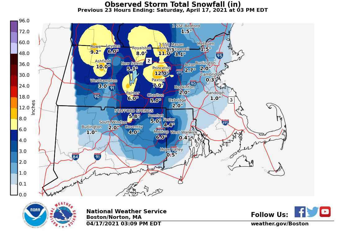 Image of Stotm Total Snowfall