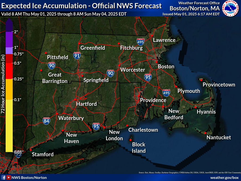 This is the elevated flat surface ice accumulation. It is not radial/line ice.