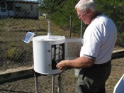 Zapata Cooperative observation Fisher-Porter rain gage