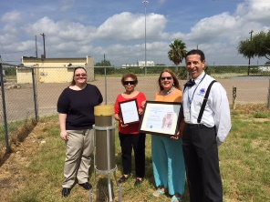 NWS Brownsville/Rio Grande Valley staff provides Family Heritage Award to the Chapa Family of San Manuel, TX