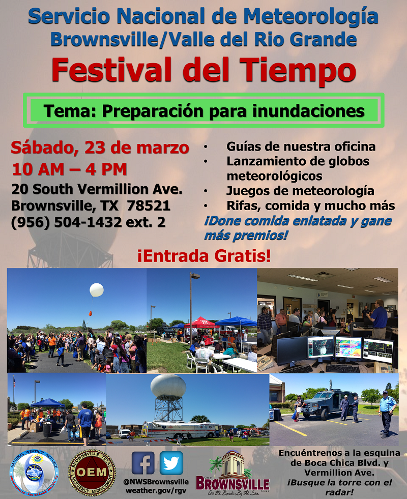 2019 Brownsville/Rio Grande Weather Festival Poster