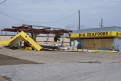 Damaged canopy of B&A Seafoods Port Isabel (click to enlarge)