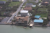 Townhouse roof ripped off on SPI, bayside (click to enlarge)