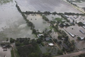 Field flooding and some residential flooding near Raymondville, another area (click to enlarge)