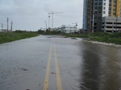 Water on SH 100 at Public beach access 3, SPI (click to enlarge)