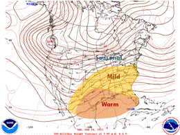 500 mb pressure pattern across North America, February 24th 2011 (click to enlarge)