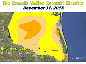 Rio Grande Valley/Deep South Texas Drought Conditions, December 31, 2013