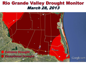 Rio Grande Valley/Deep South Texas Drought Conditions, March 28, 2013
