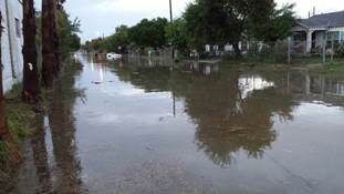 Photo of street flooding in Brownsville, November 6th 2013, mid afternoon (click to enlarge)