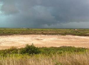 Possible funnel cloud, about 5 miles northeast of the Port of Brownsville, around 415 PM (click to enlarge)