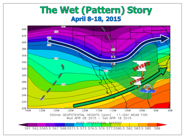 April 8-18 2015 500 mb pattern for the Southwest U.S.