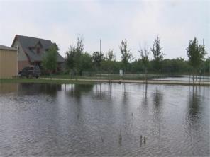 Photo of Poor Drainage in portions of North Edinburg on April 17, one week after 4 to 6 inches fell. Credit: KGBT Channel 4 News