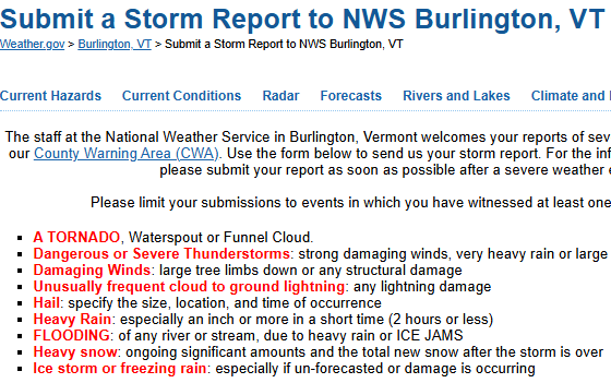 Fill in a Form to Submit your Report