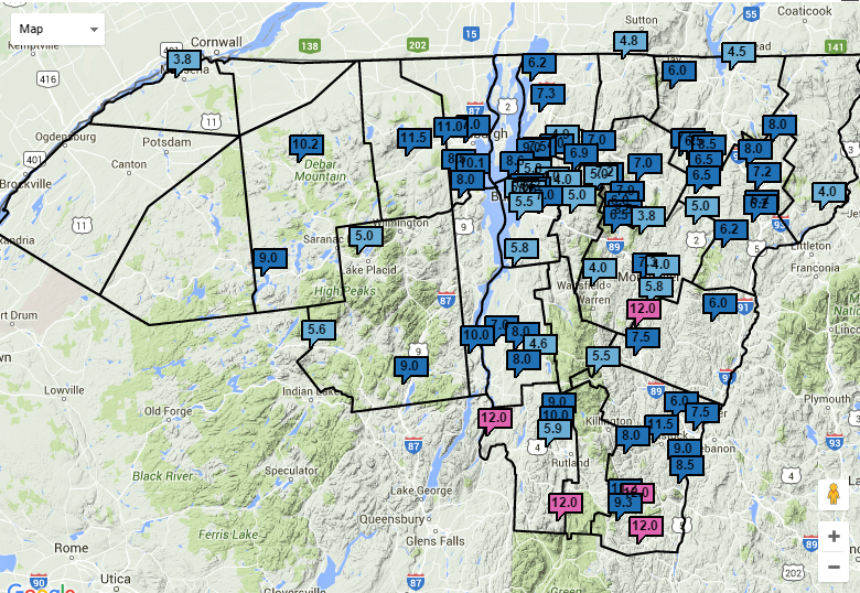 Latest snow report