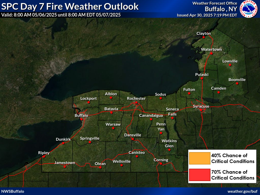 SPC Fire Weather Outlook - Day 7