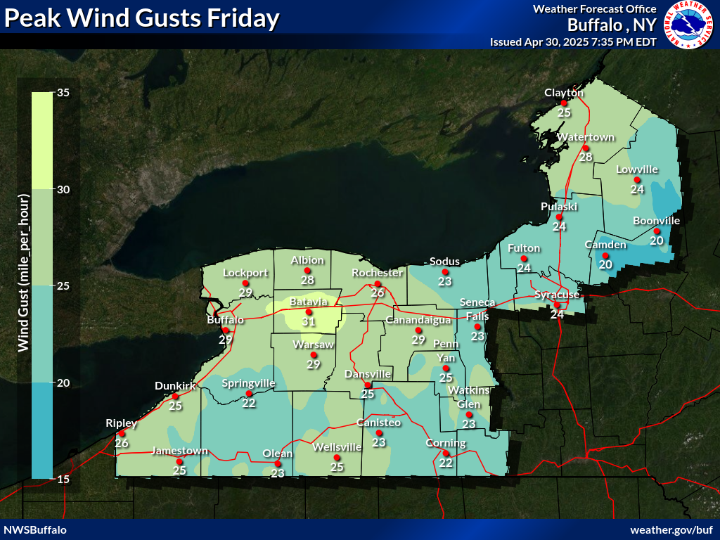 Max Wind Gust Day 2