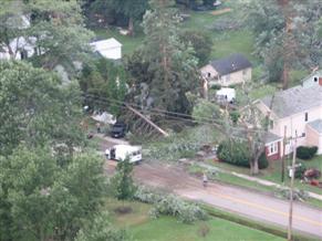 NWS storm survey - Mayville