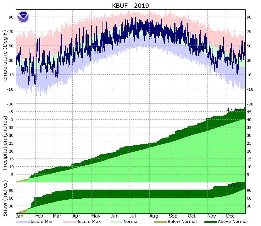 Buffalo Climate Graph