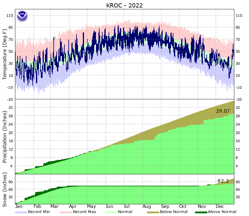 Rochester Climate Graph
