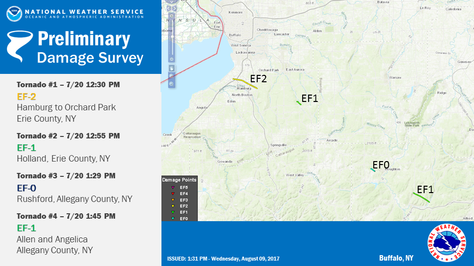 July 20, 2017 Western NY Tornadoes