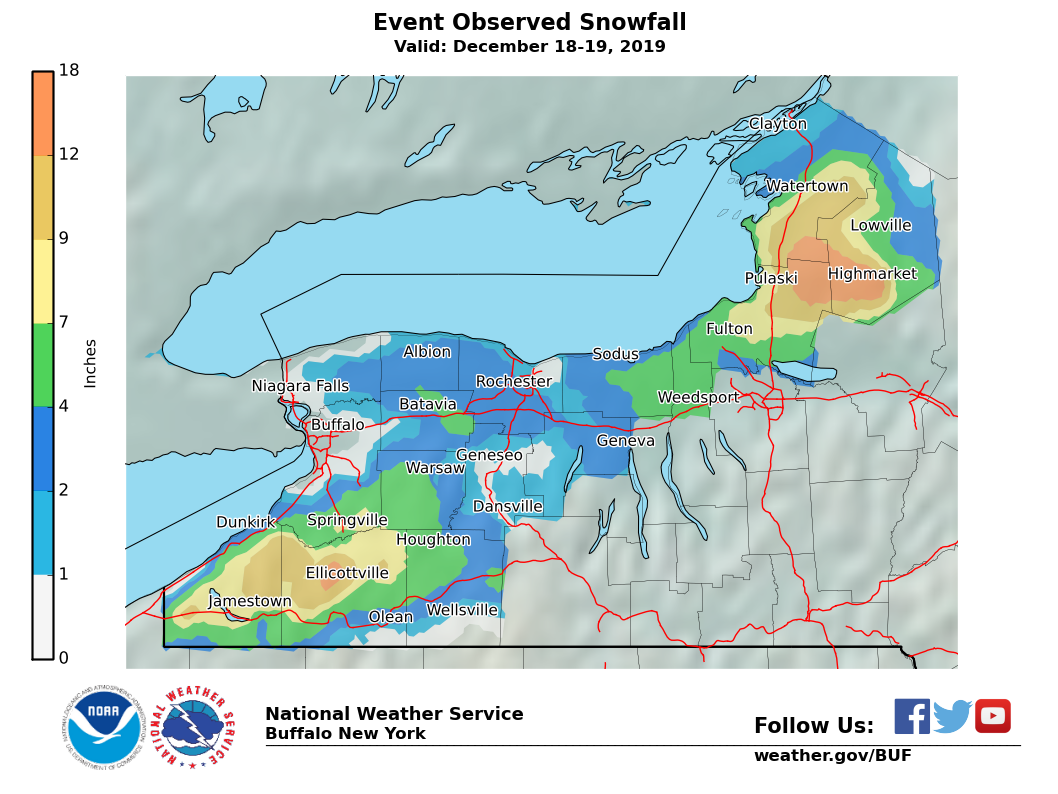 Lake Effect Snow Event Archive