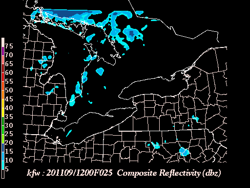 Graphical display of Composite Reflectivity