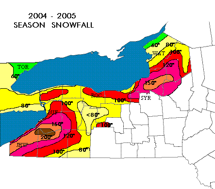 Winter Season 2004-2005 Snowfall