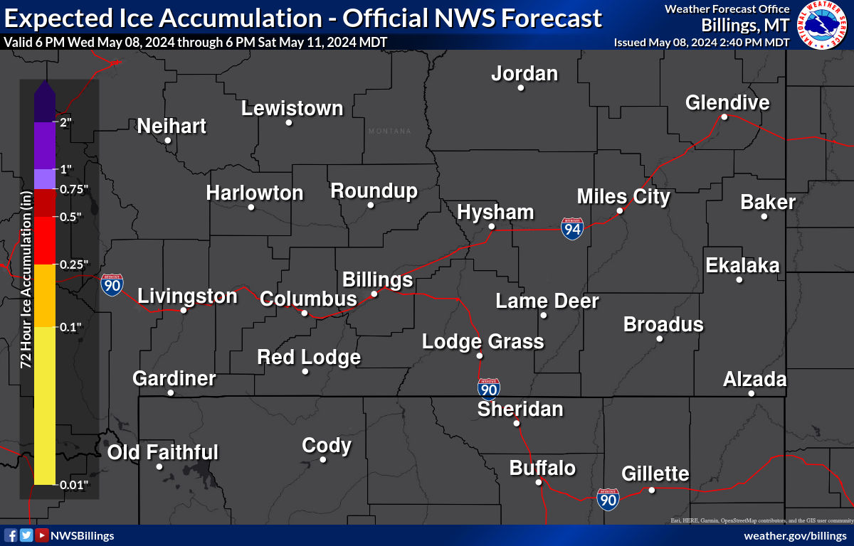 Most Likely Ice Accumulation