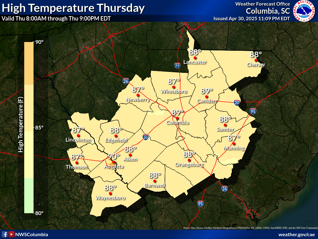 NWS Columbia Routine Briefings