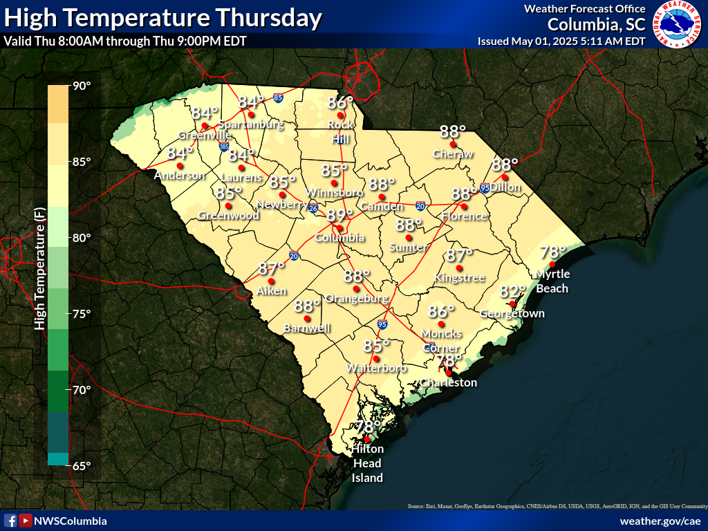 NWS Columbia Routine Briefings