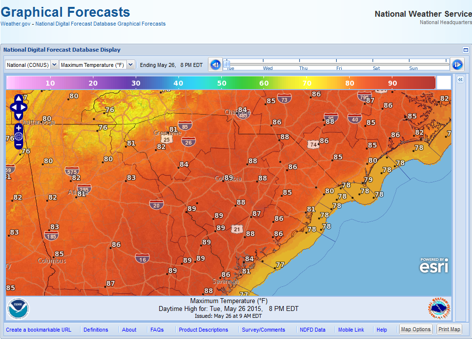 Experimental Graphic Forecasts