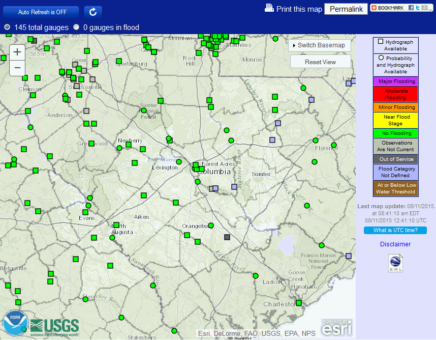 Rivers/Lakes AHPS