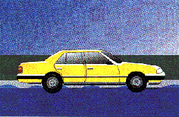 Water to the bottom of a sedan