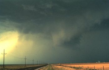 Heavy rainfall from a thunderstorms