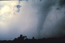 Tornado embedded in heavy rain