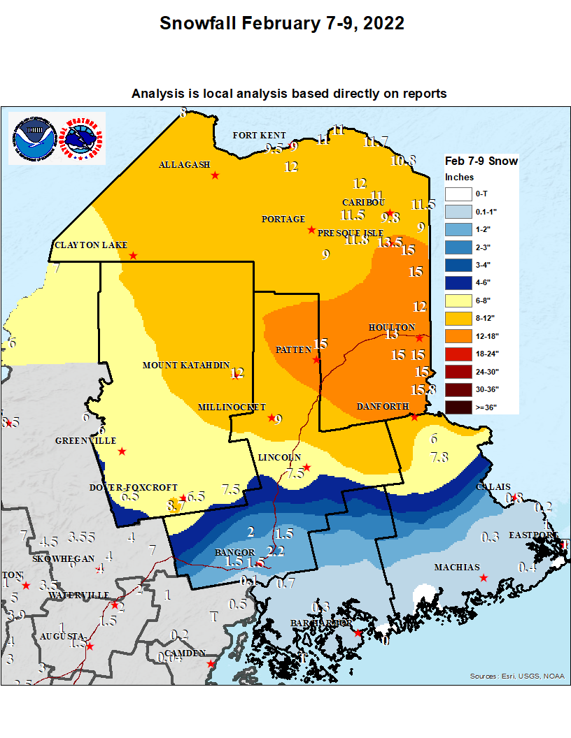 Latest Significant Snowfall Maps