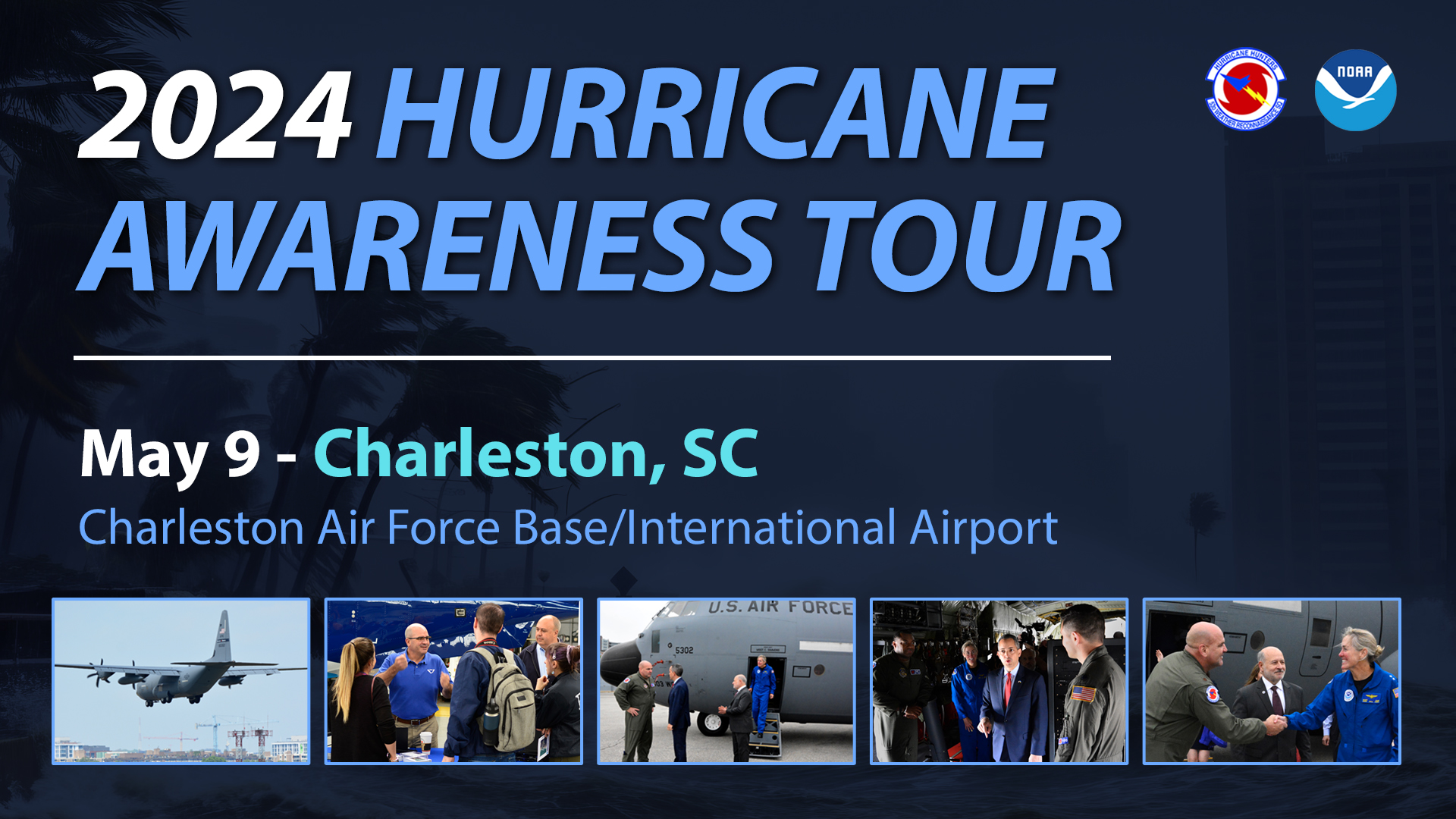 graphic of 2024 Hurricane Awareness Tour in Charleston