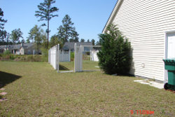 Fence damage.